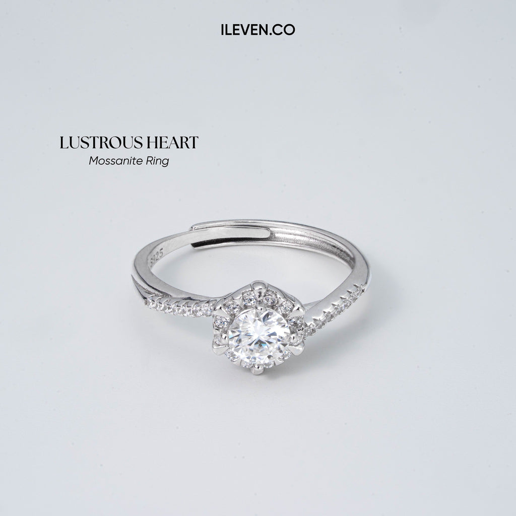 LUSTROUS HEART RING – CRAFTED IN STERLING SILVER