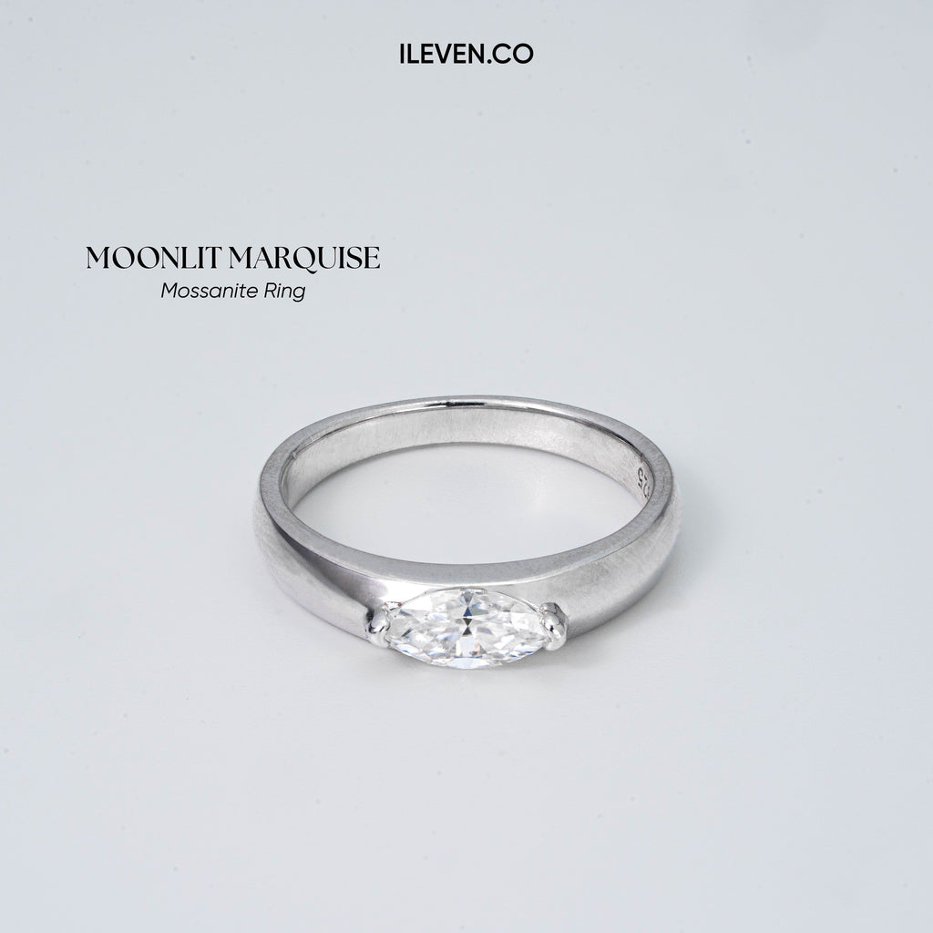 MOONLIT MARQUISE RING – CRAFTED IN STERLING SILVER