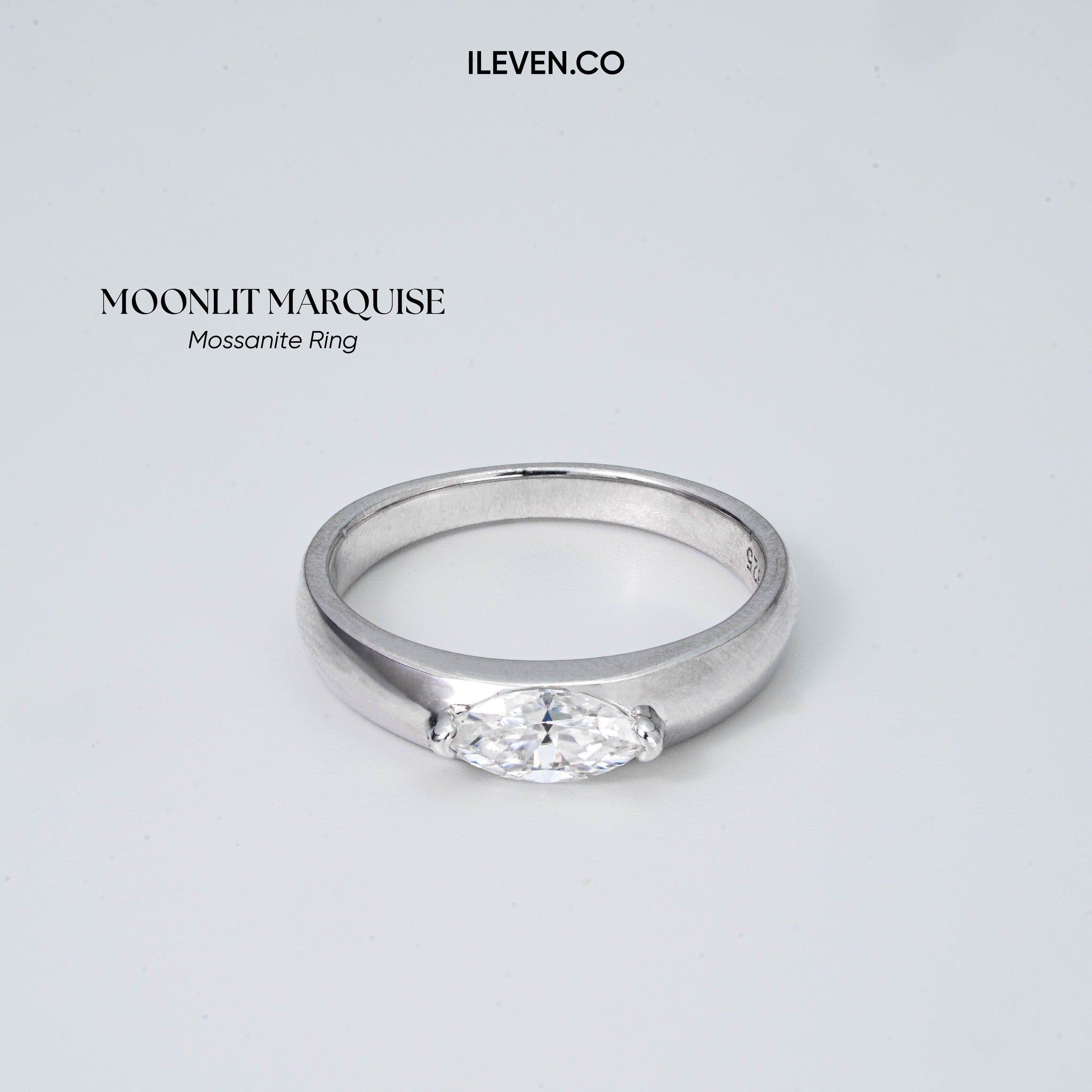 MOONLIT MARQUISE RING – CRAFTED IN STERLING SILVER