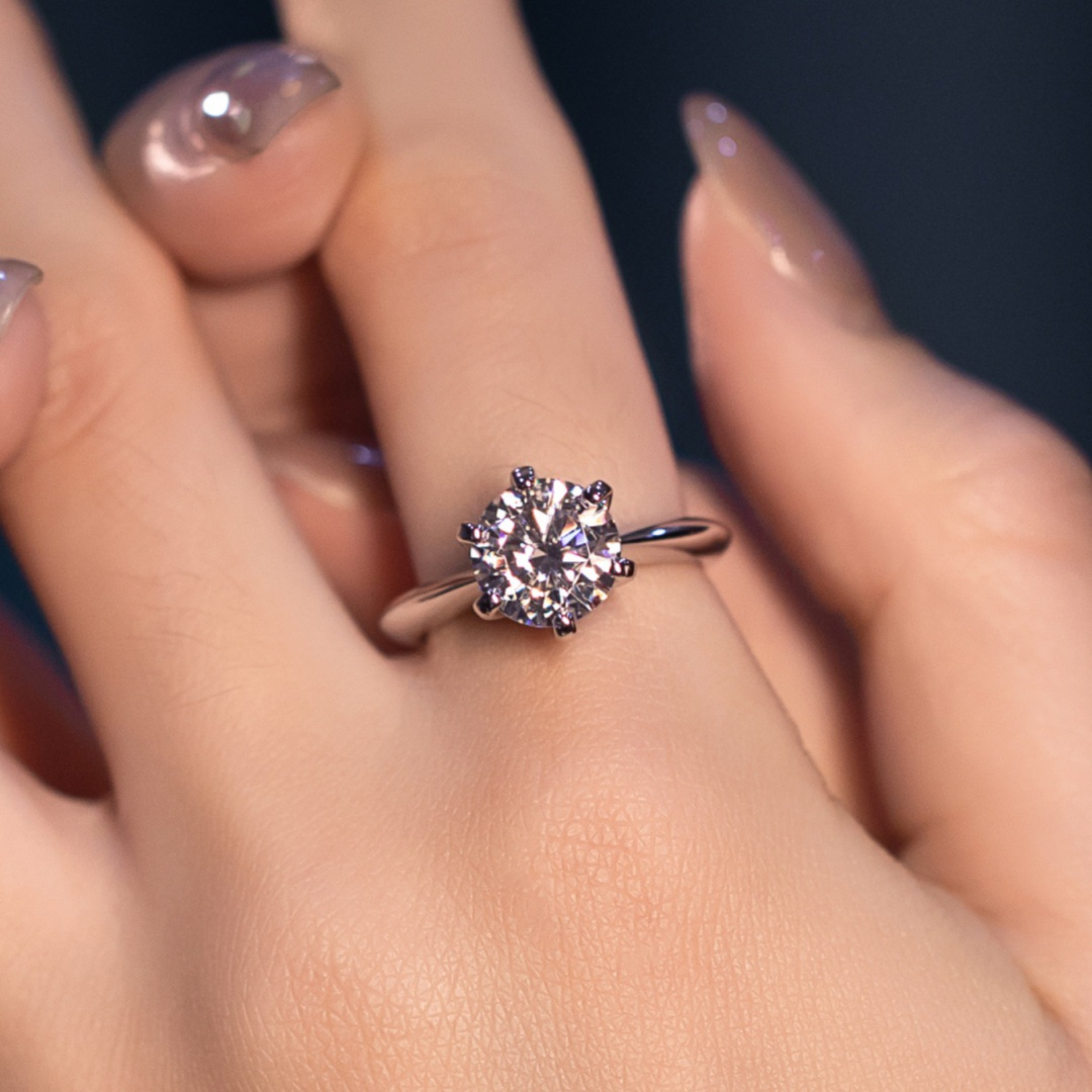 NHẪN SÁU CHÌM VĨNH CỬU – ĐƯỢC CHẾ TẠO BẠC STERLING VỚI ETERNAGOLD™