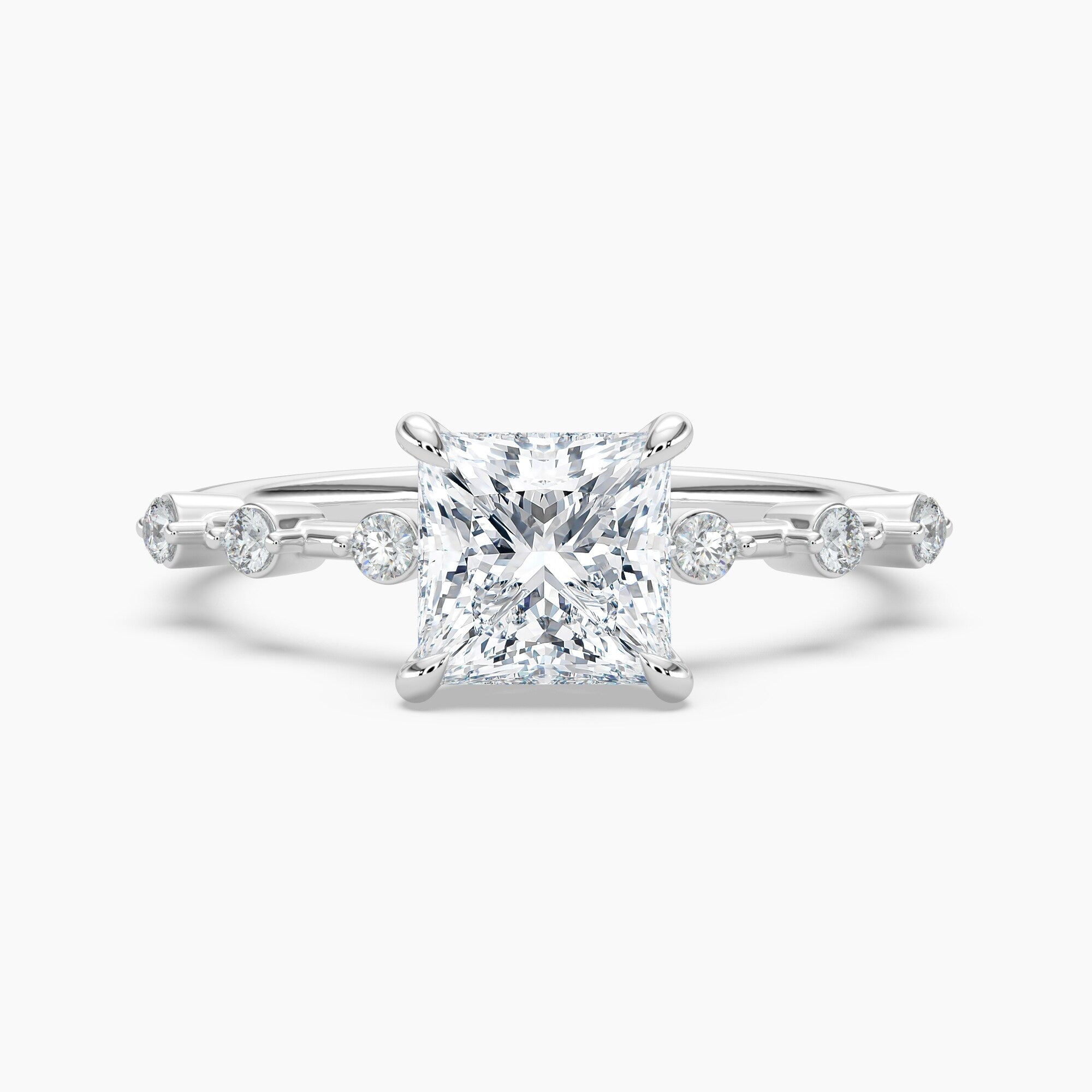 ROYAL PRINCESS CUT RING – CRAFTED IN STERLING SILVER