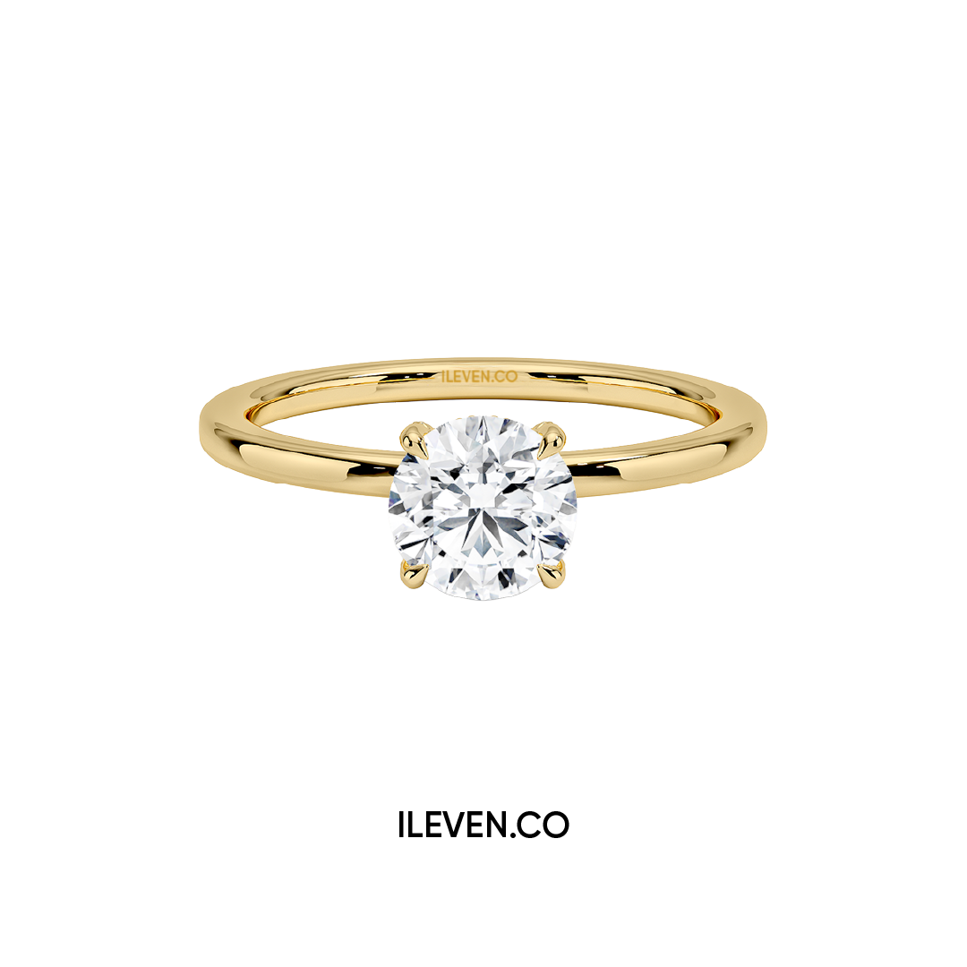 PURE AURA SOLITAIRE – CRAFTED IN STERLING SILVER WITH ETERNAGOLD™