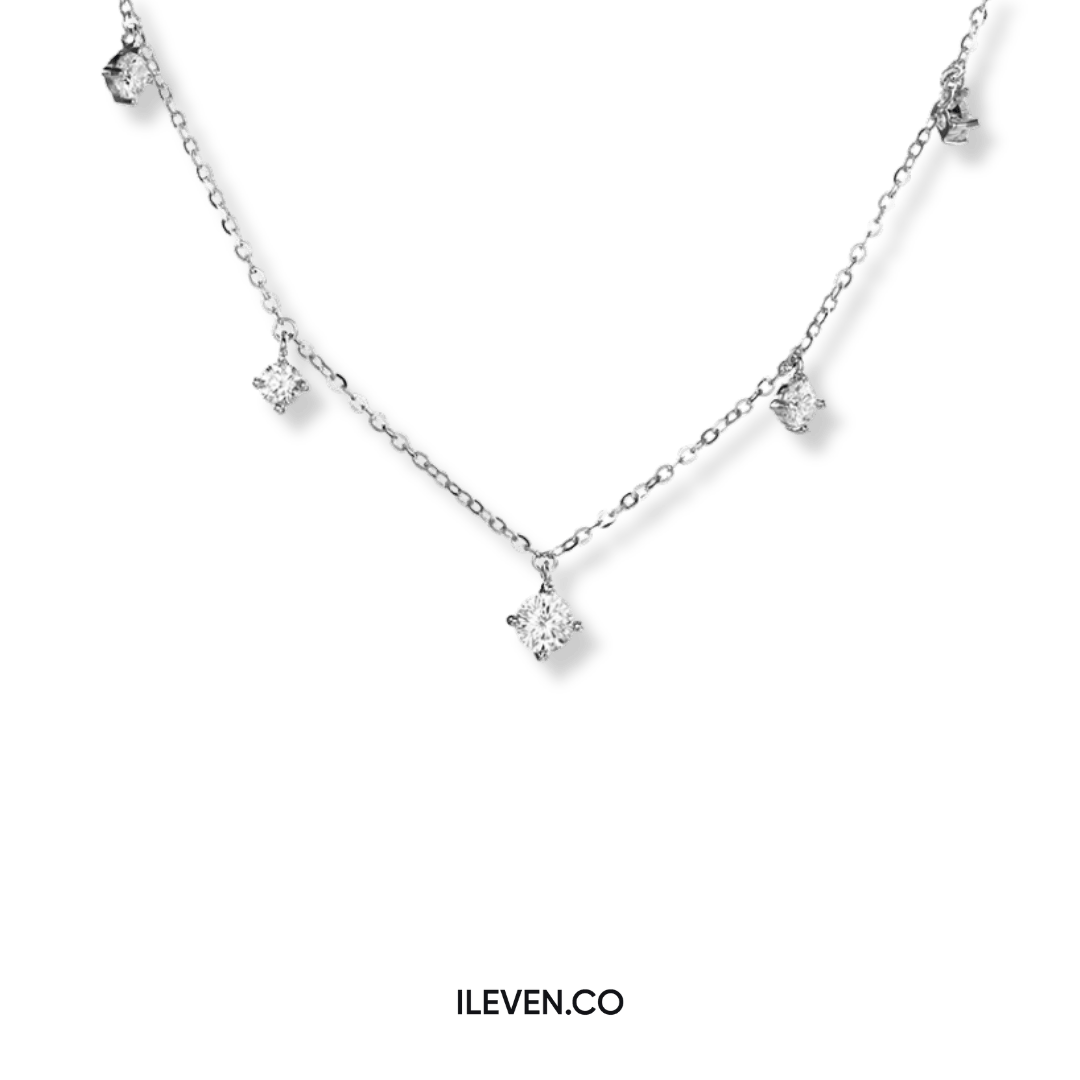 STARLIGHT DROP NECKLACE – CRAFTED IN STERLING SILVER