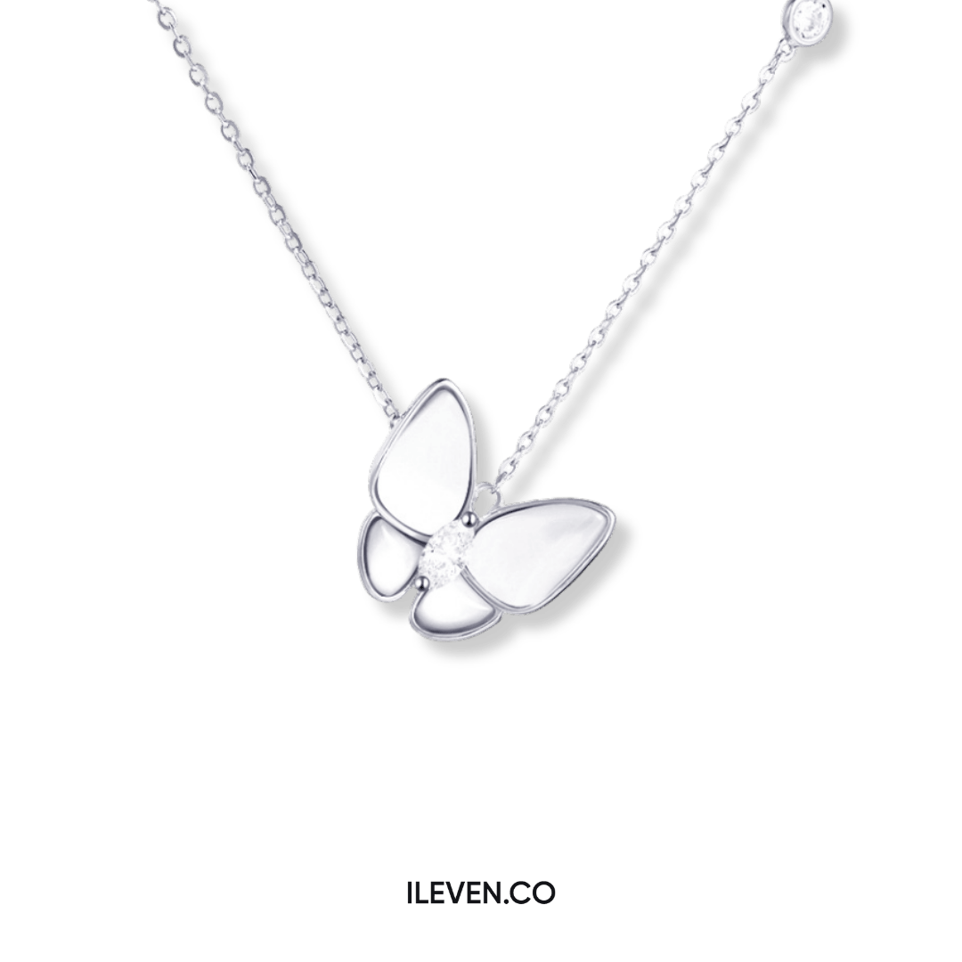 LUMINA BUTTERFLY MOP NECKLACE – CRAFTED IN STERLING SILVER