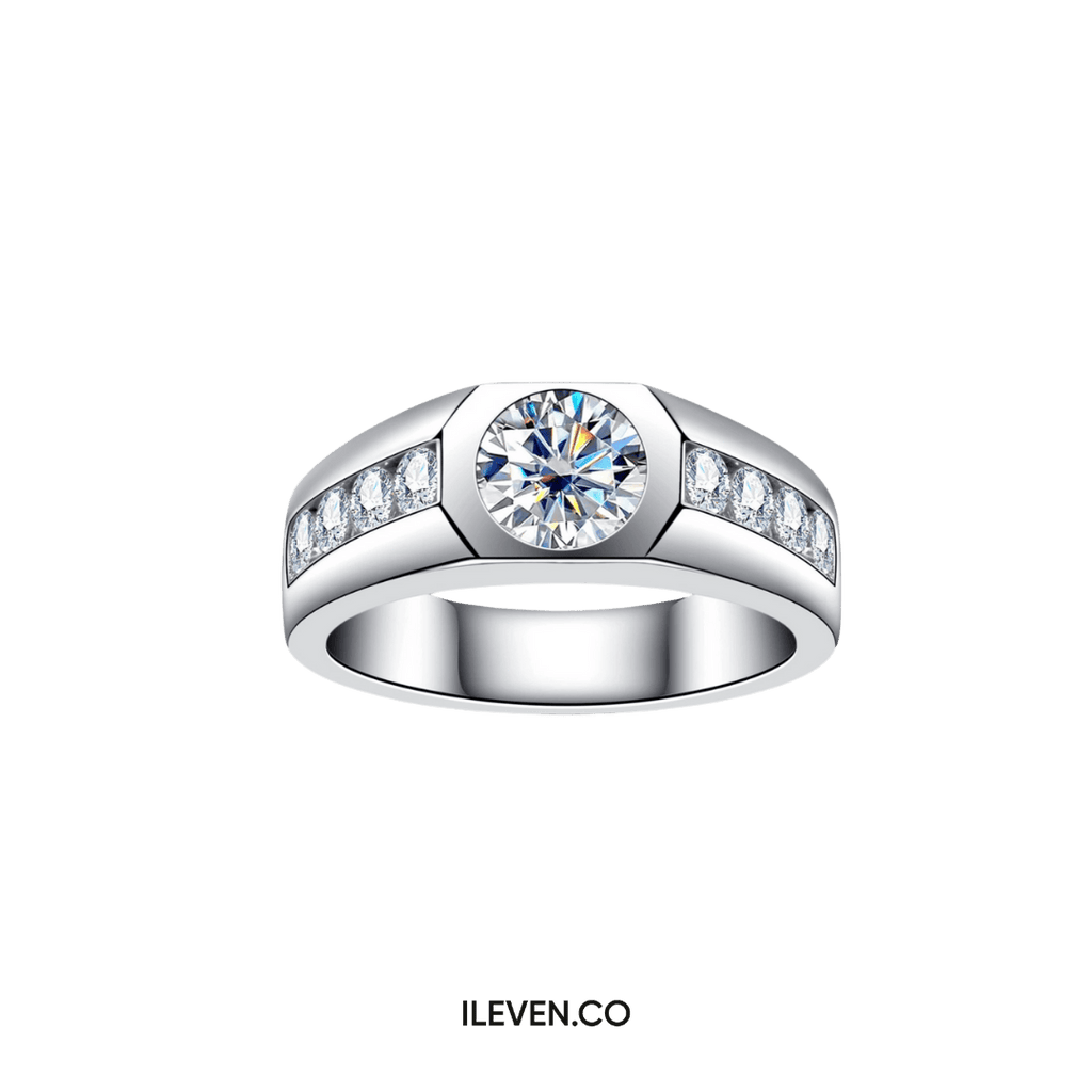 NHẪN MOISSANITE CỔ ĐIỂN RỰC RỠ – ĐƯỢC CHẾ TẠO BẠC STERLING VỚI ETERNAGOLD™