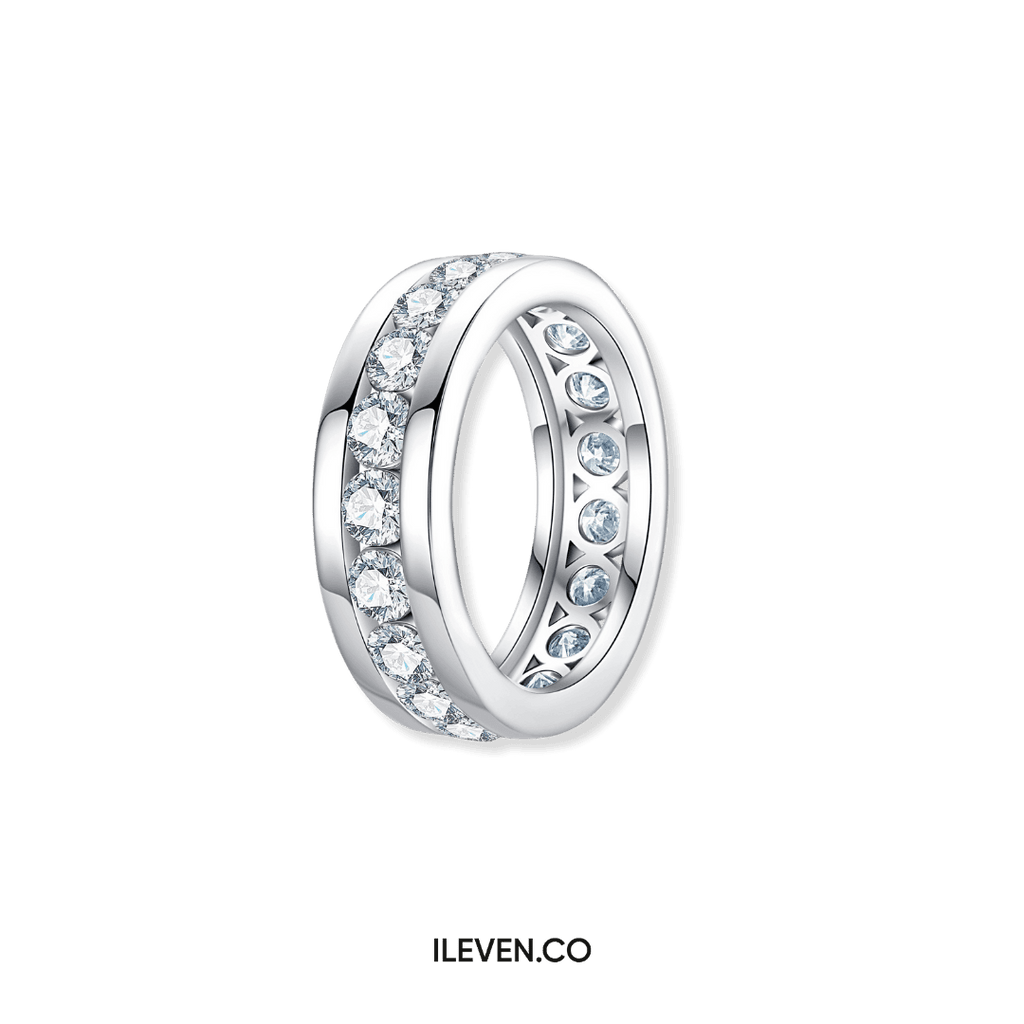 NHẪN ETERNA BAND MOISSANITE – ĐƯỢC CHẾ TẠO BẰNG BẠC STERLING VỚI ETERNAGOLD™