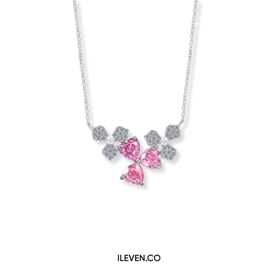 RADIANT PINK NECKLACE – CRAFTED IN STERLING SILVER