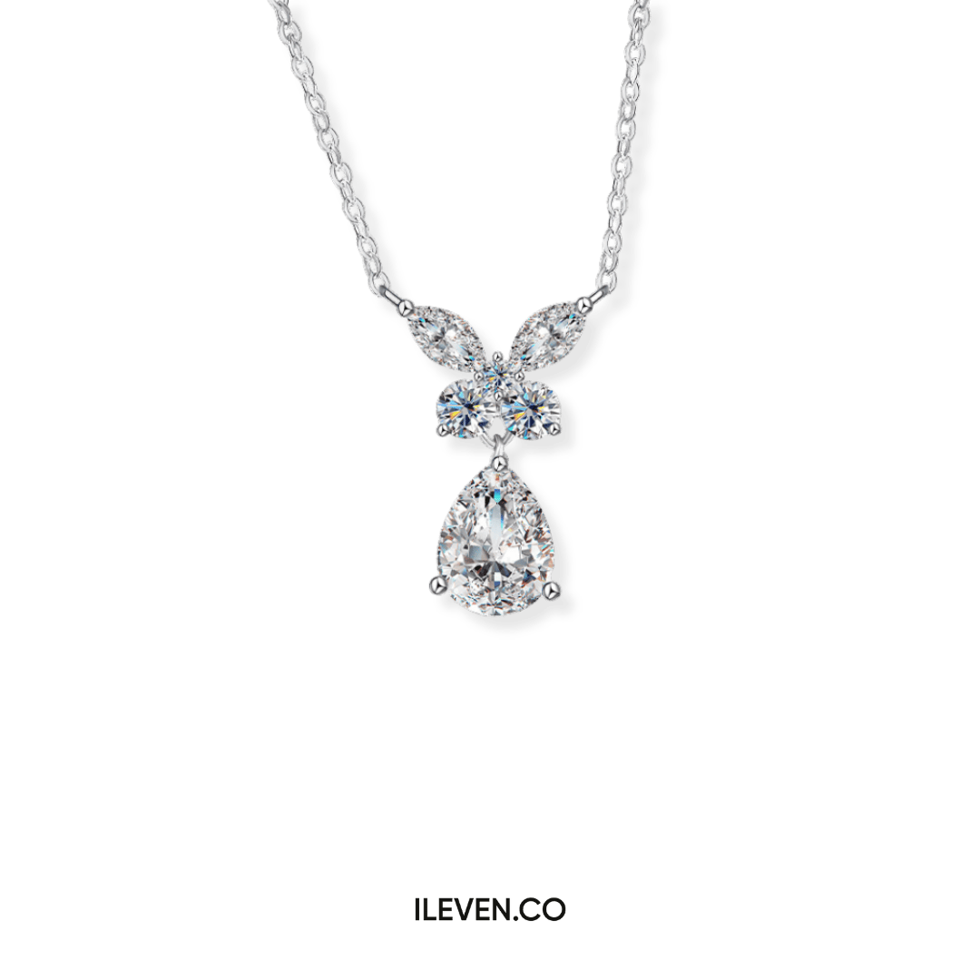 TEARDROP ELEGANCE NECKLACE – CRAFTED IN STERLING SILVER