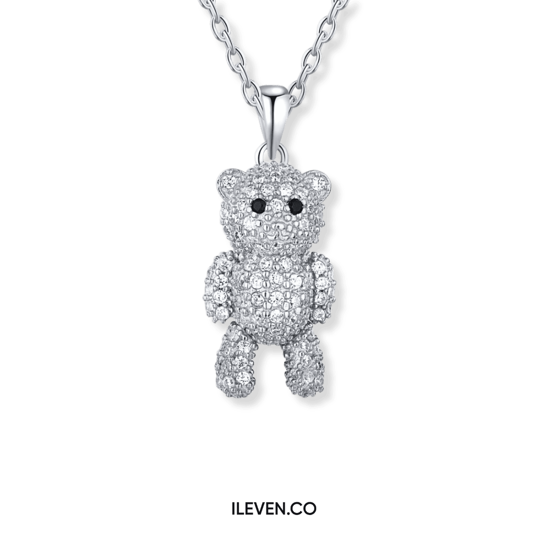 TEDDY BEAR NECKLACE – CRAFTED IN STERLING SILVER