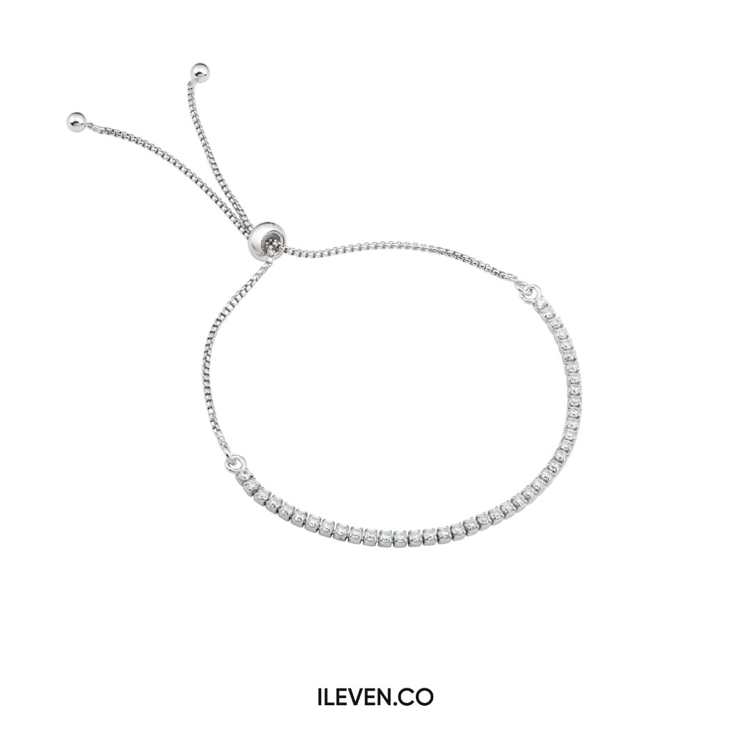 RADIANT SLIDER TENNIS BRACELET – CRAFTED IN STERLING SILVER