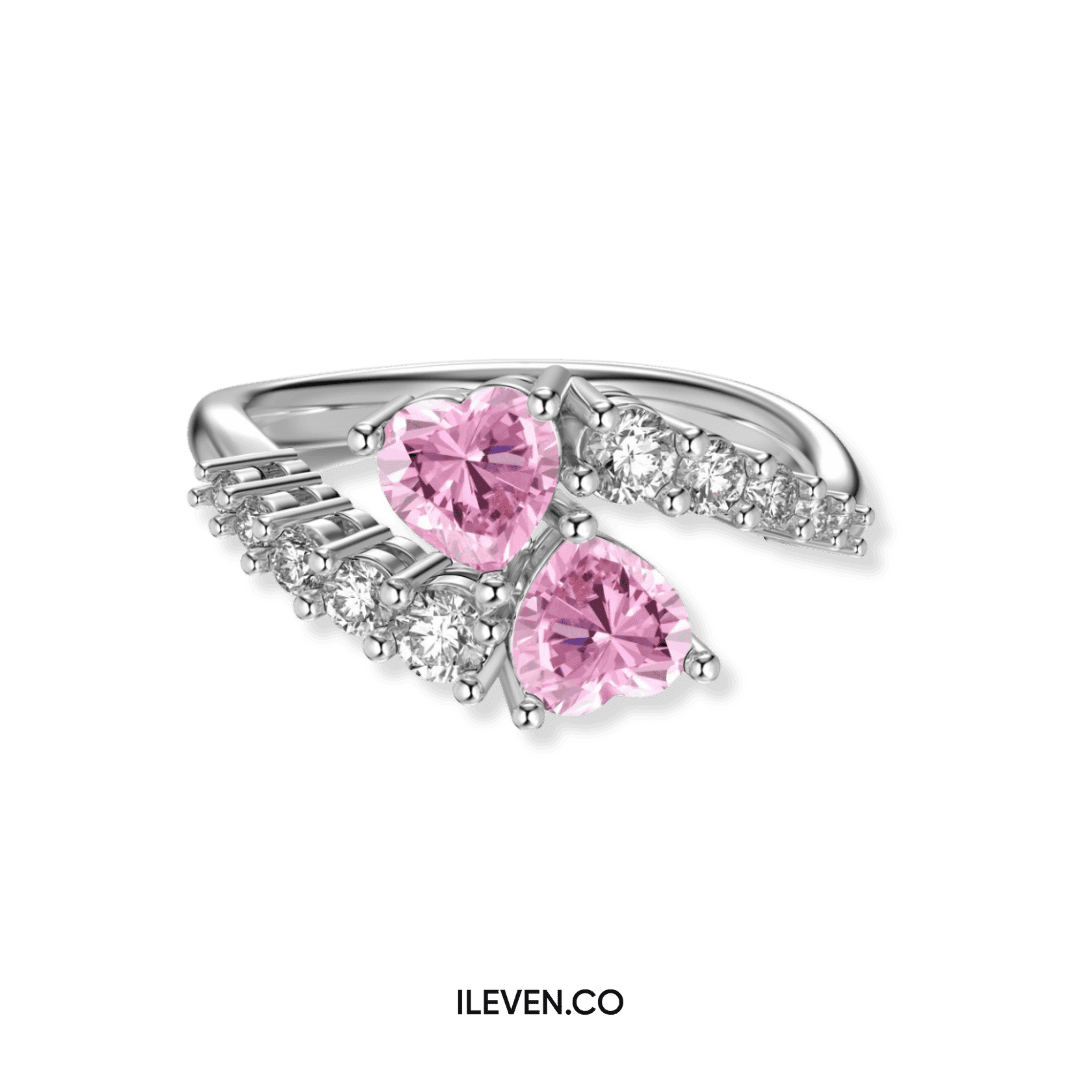 ROMANCE DOU RING – CRAFTED IN STERLING SILVER