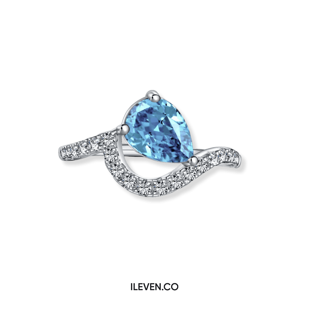 OCEAN DROP RING – CRAFTED IN STERLING SILVER