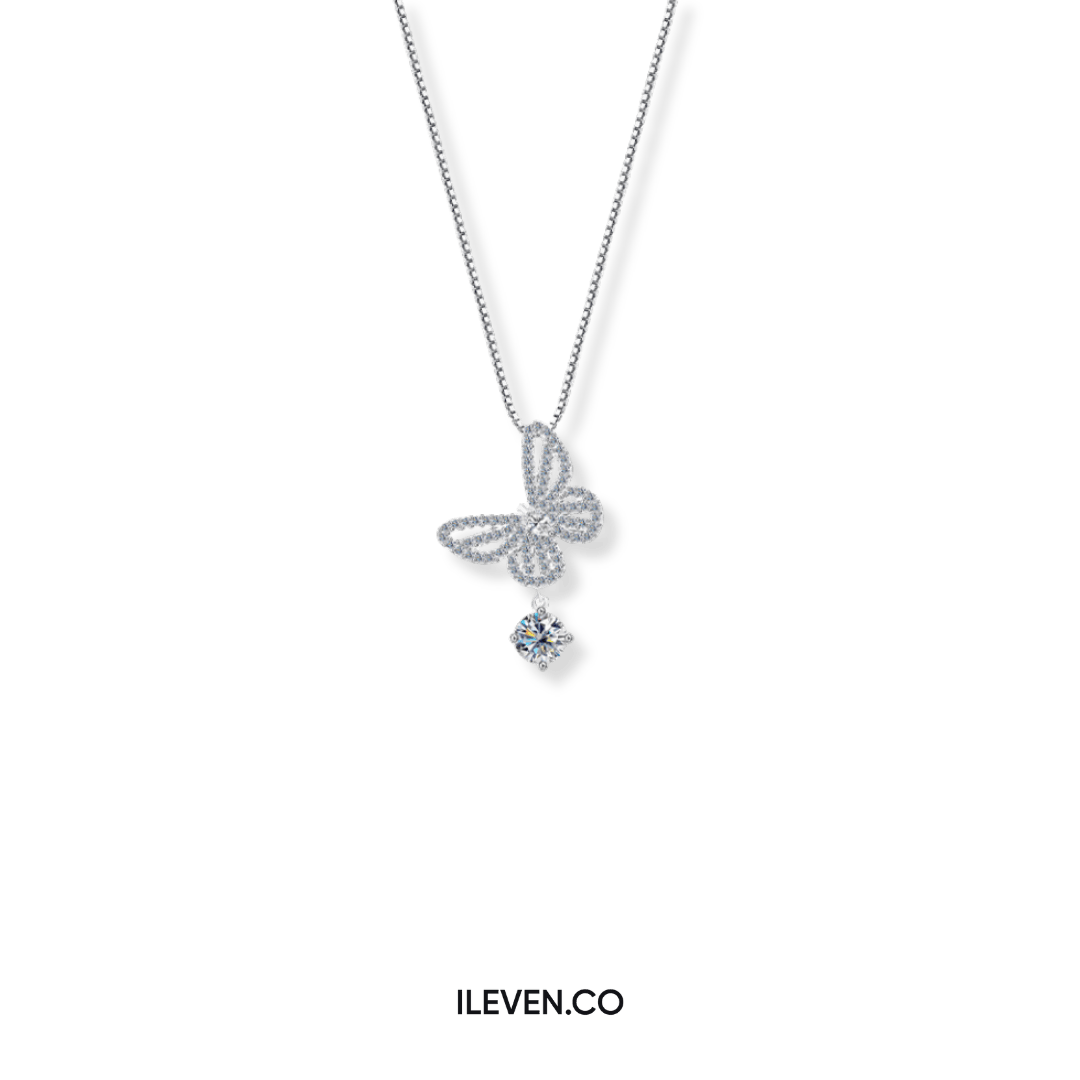 BUTTERFLY AURA NECKLACE – CRAFTED IN STERLING SILVER