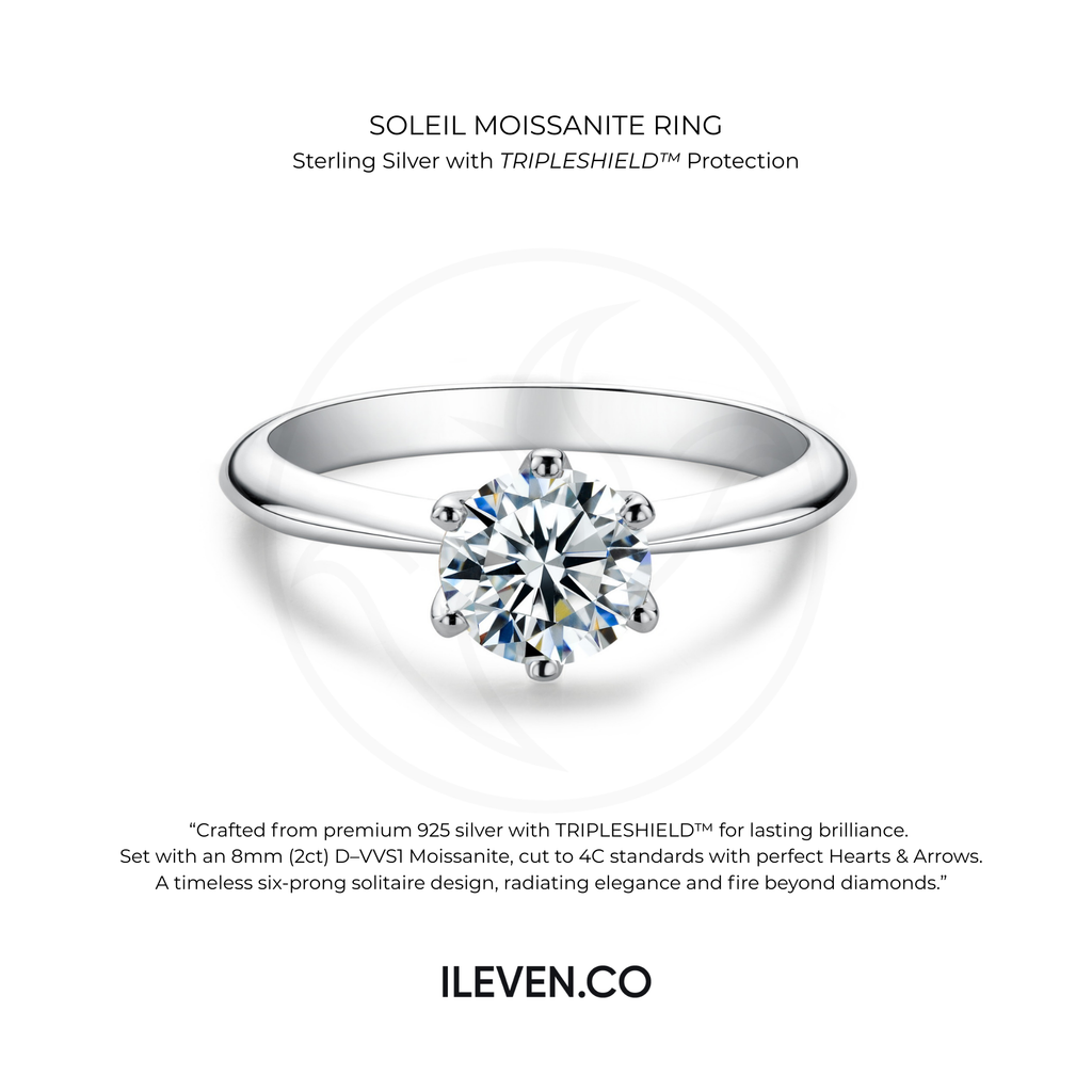 NHẪN SÁU CHÌM VĨNH CỬU – ĐƯỢC CHẾ TẠO BẠC STERLING VỚI ETERNAGOLD™