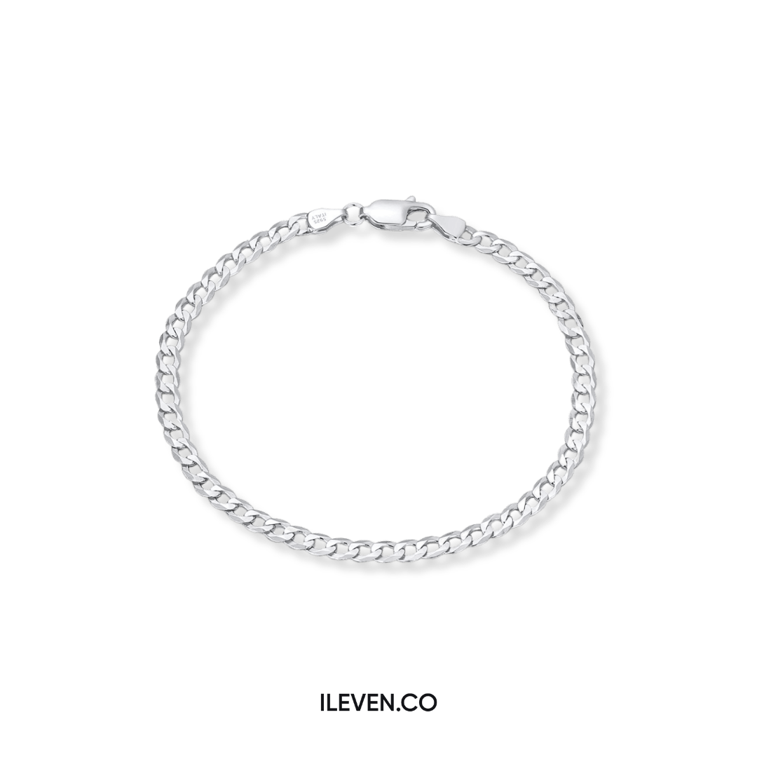 CUBAN CLASSIC BRACELETS 5MM - RAFTED IN STERLING SILVER