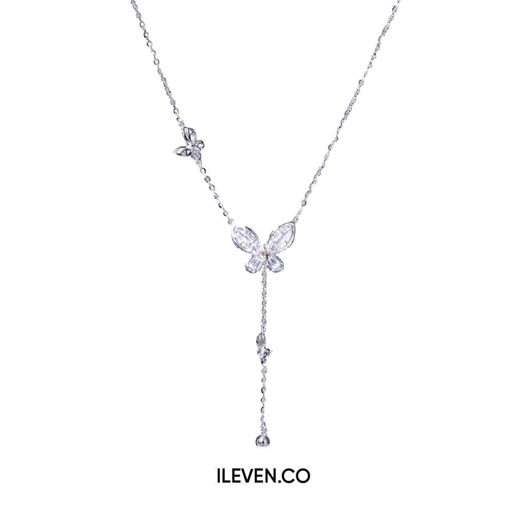 BUTTERFLY TRAIL NECKLACE – CRAFTED IN STERLING SILVER WITH TRIPLESHIELD™