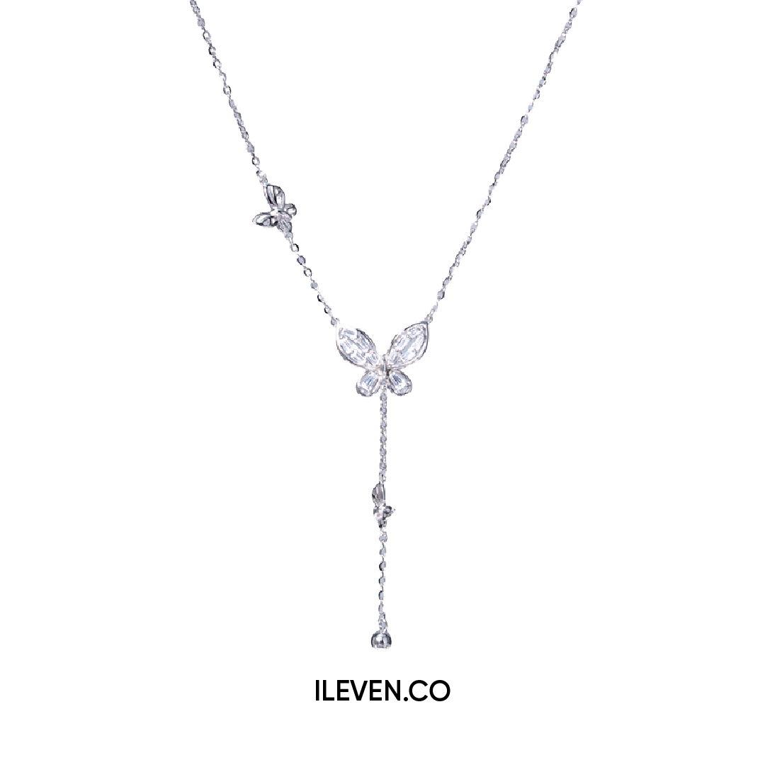BUTTERFLY TRAIL NECKLACE – CRAFTED IN STERLING SILVER WITH TRIPLESHIELD™