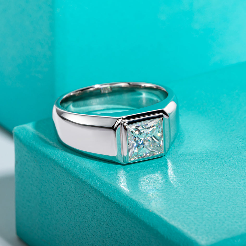 NHẪN MOISSANITE REGAL PRINCE – ĐƯỢC CHẾ TẠO BẠC STERLING VỚI ETERNAGOLD™