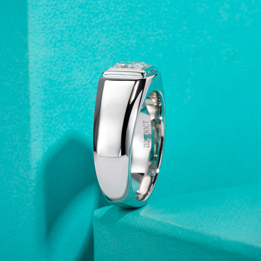 NHẪN MOISSANITE REGAL PRINCE – ĐƯỢC CHẾ TẠO BẠC STERLING VỚI ETERNAGOLD™