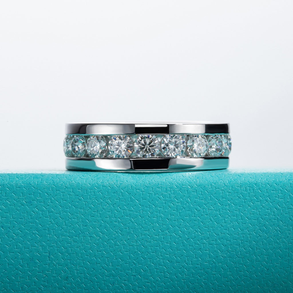 NHẪN ETERNA BAND MOISSANITE – ĐƯỢC CHẾ TẠO BẰNG BẠC STERLING VỚI ETERNAGOLD™