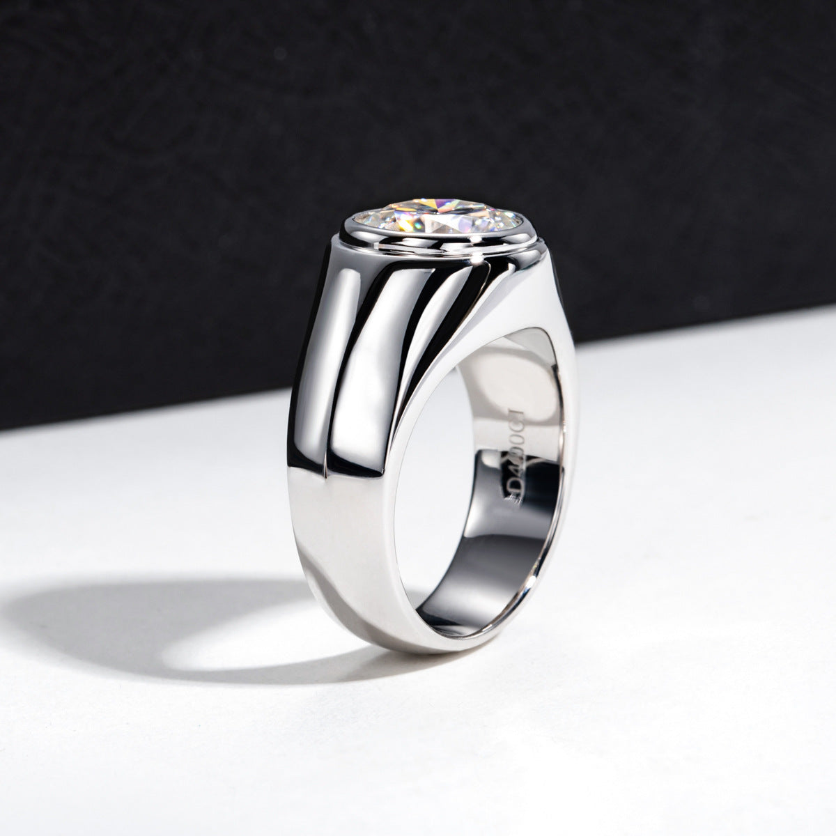 NHẪN AURORA SOLITAIRE – ĐƯỢC CHẾ TẠO BẠC STERLING VỚI ETERNAGOLD™