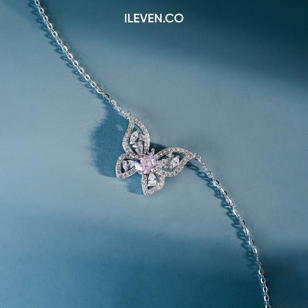 BUTTERFLY S GLOW NECKLACE – CRAFTED IN STERLING SILVER WITH TRIPLESHIELD™