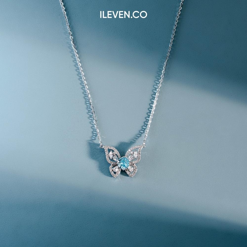 BUTTERFLY GLOW B NECKLACE - CRAFTED IN STERLING SILVER WITH TRIPLESHIELD™