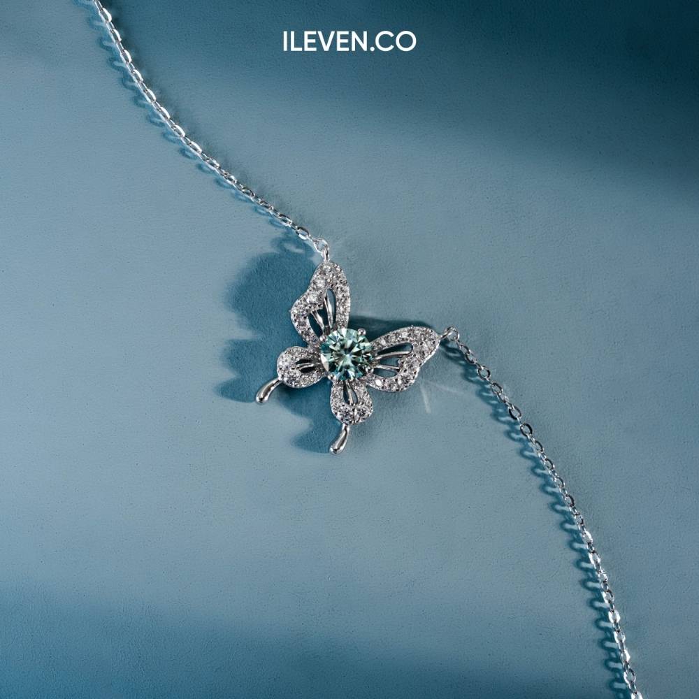 BUTTERFLY GLOW NECKLACE - CRAFTED IN STERLING SILVER WITH TRIPLESHIELD™