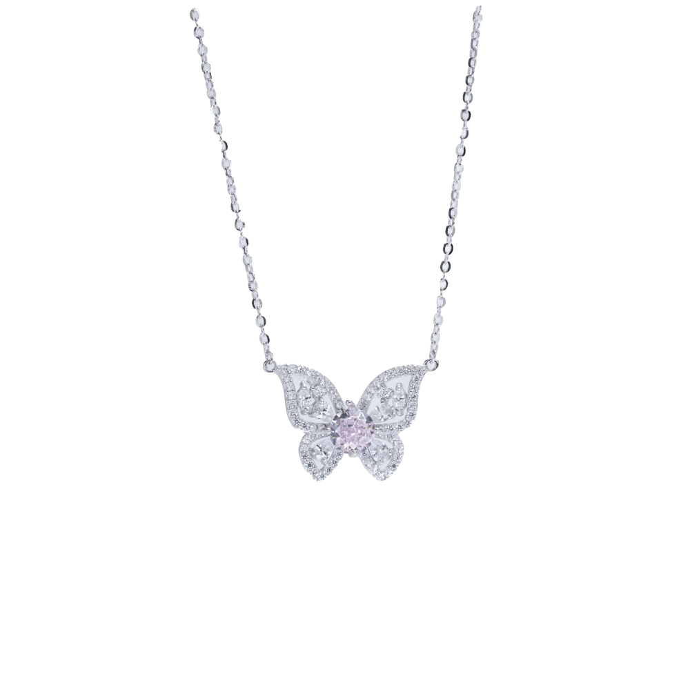 BUTTERFLY S GLOW NECKLACE – CRAFTED IN STERLING SILVER WITH TRIPLESHIELD™