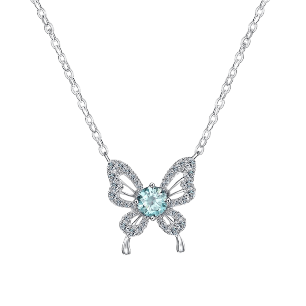 BUTTERFLY GLOW NECKLACE - CRAFTED IN STERLING SILVER WITH TRIPLESHIELD™