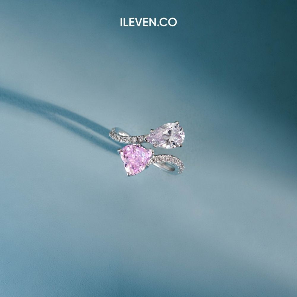 NHẪN DUET HỒNG – ĐƯỢC CHẾ TẠO BẠC STERLING VỚI TRIPLESHIELD™