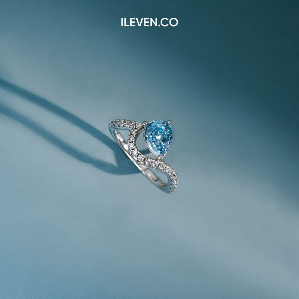 NHẪN GIỌT HÌNH ĐẠI DƯƠNG – ĐƯỢC CHẾ TẠO BẠC STERLING VỚI TRIPLESHIELD™