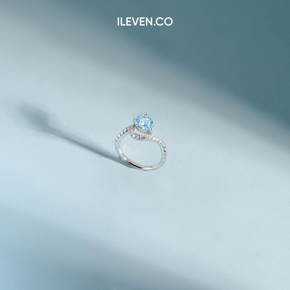 NHẪN GIỌT HÌNH ĐẠI DƯƠNG – ĐƯỢC CHẾ TẠO BẠC STERLING VỚI TRIPLESHIELD™