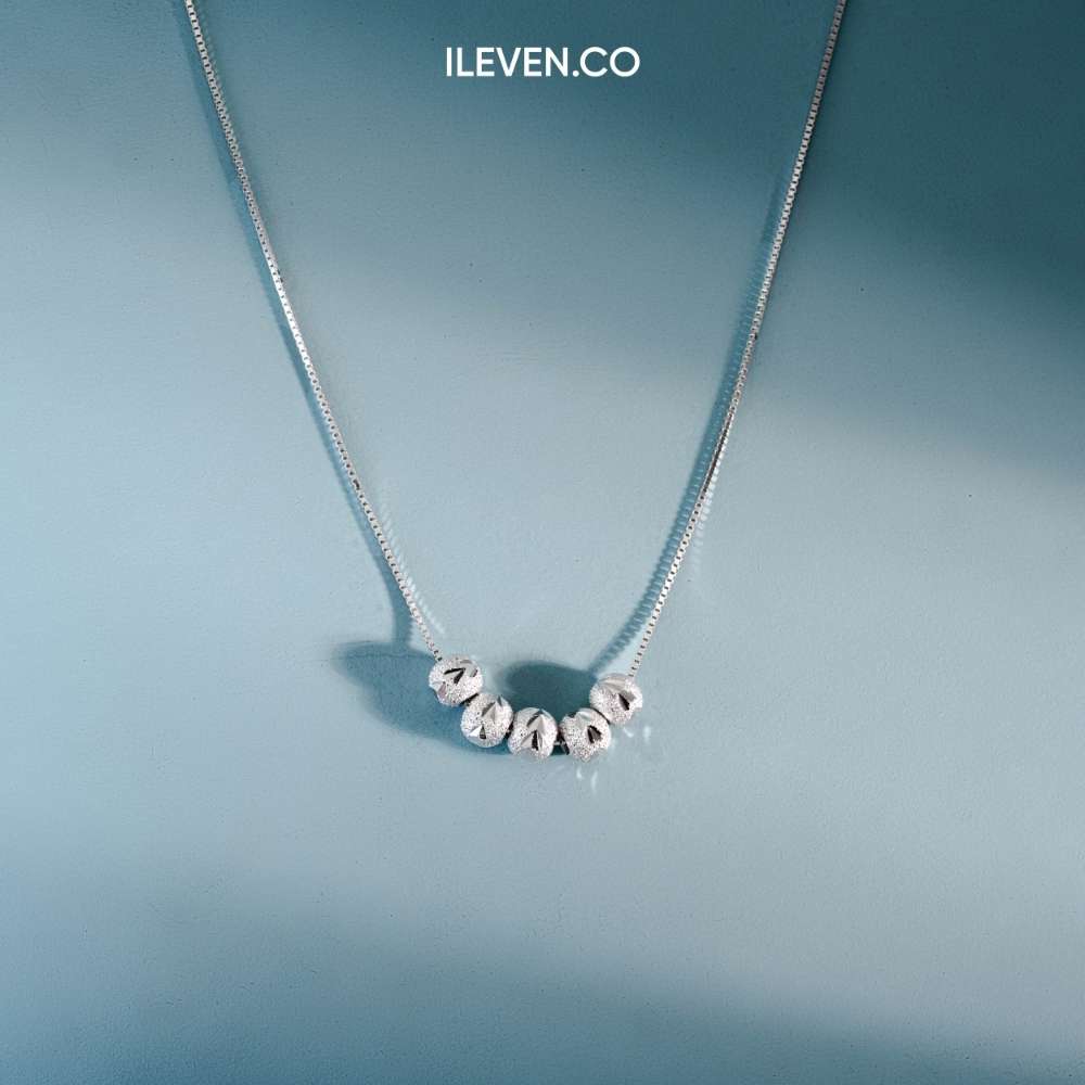 VÒNG CỔ QUẢ CẦU BẠC – ĐƯỢC CHẾ TẠO BẰNG BẠC STERLING VỚI TRIPLESHIELD™