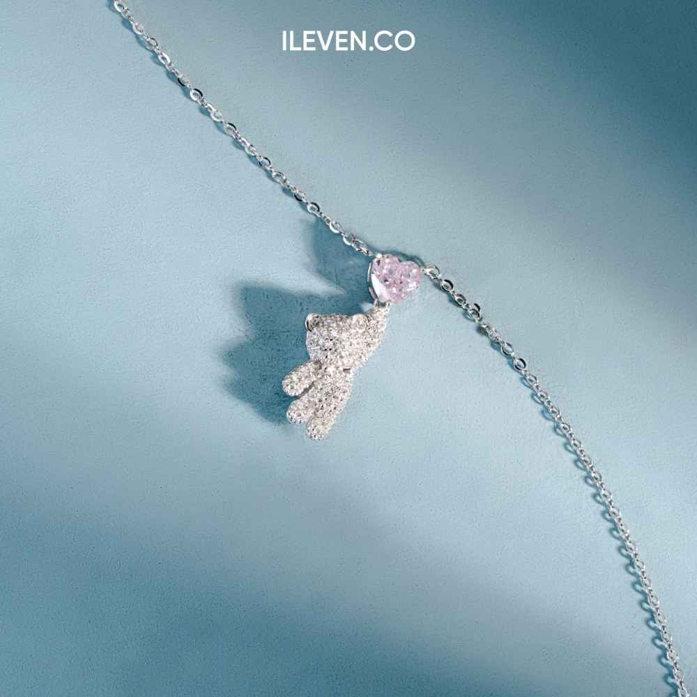 DÂY CHUYỀN TRÁI TIM TEDDY – ĐƯỢC CHẾ TẠO BẰNG BẠC STERLING VỚI TRIPLESHIELD™