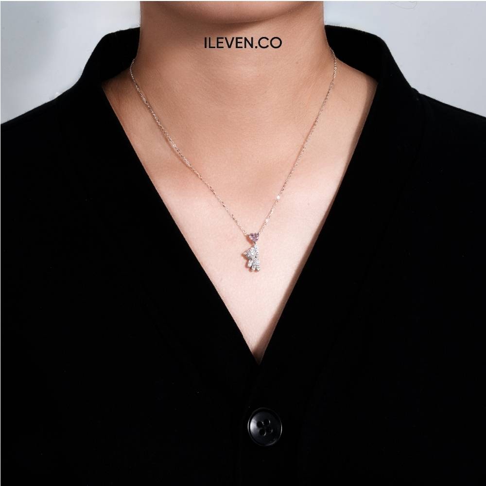 DÂY CHUYỀN TRÁI TIM TEDDY – ĐƯỢC CHẾ TẠO BẰNG BẠC STERLING VỚI TRIPLESHIELD™