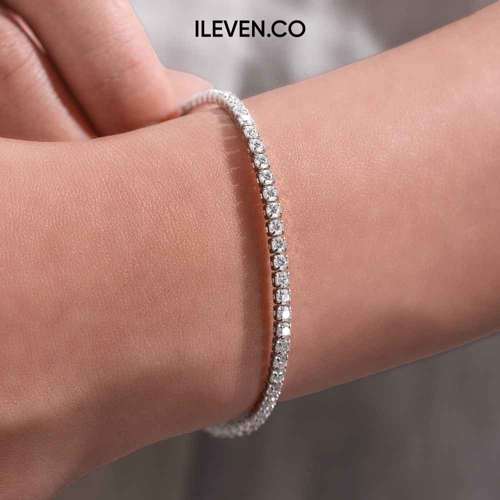 VÒNG TAY TENNIS RỰC RỠ 2,5MM – ĐƯỢC CHẾ TẠO BẰNG BẠC STERLING VỚI TRIPLESHIELD™