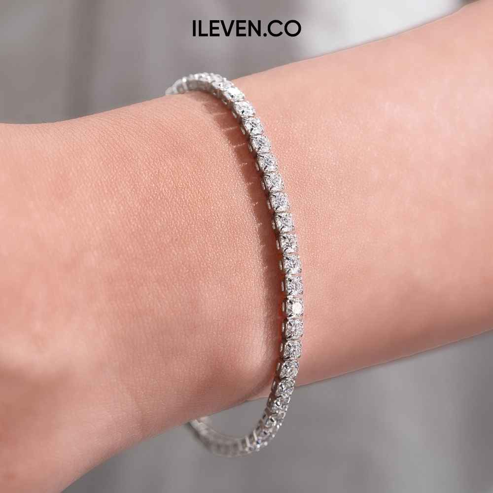 VÒNG TAY TENNIS RỰC RỠ 3MM – ĐƯỢC CHẾ TẠO BẰNG BẠC STERLING VỚI TRIPLESHIELD™