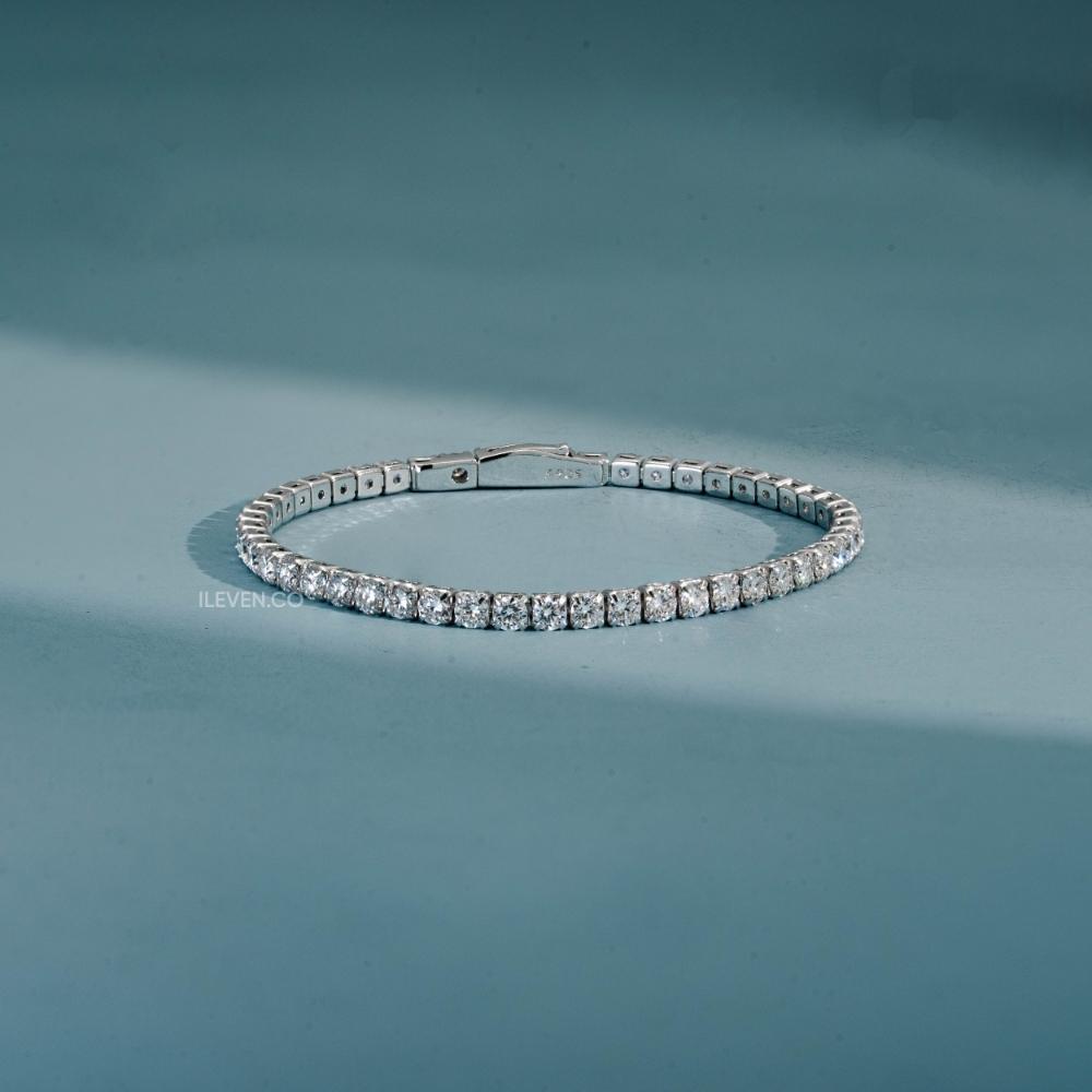 VÒNG TAY TENNIS RỰC RỠ 3MM – ĐƯỢC CHẾ TẠO BẰNG BẠC STERLING VỚI TRIPLESHIELD™