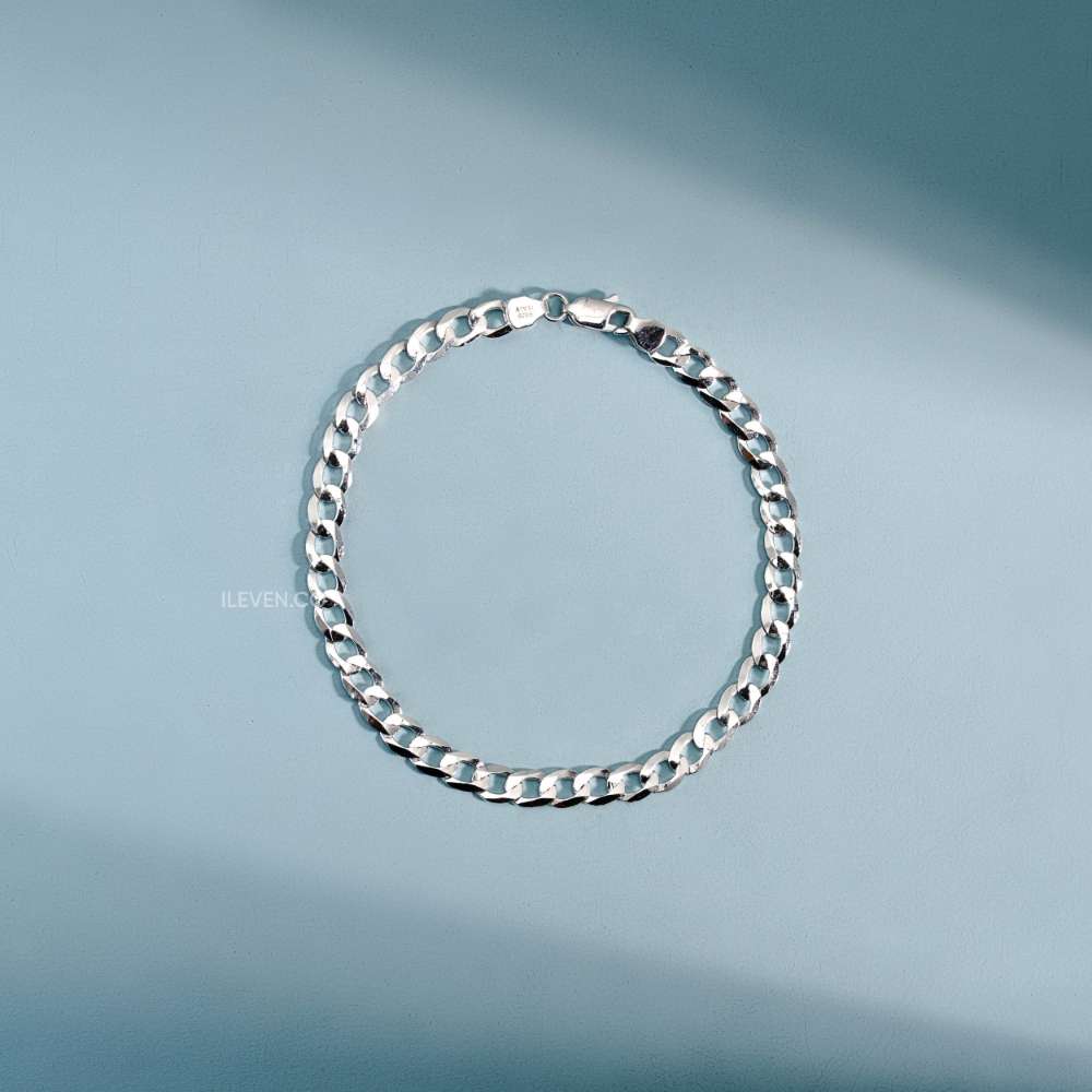 VÒNG TAY CỔ ĐIỂN CUBA 5MM - ĐƯỢC CHẾ TẠO BẠC STERLING VỚI TRIPLESHIELD™