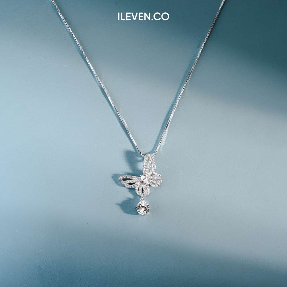 VÒNG CỔ HỒNG QUANG BƯỚM – ĐƯỢC CHẾ TẠO BẠC STERLING VỚI TRIPLESHIELD™