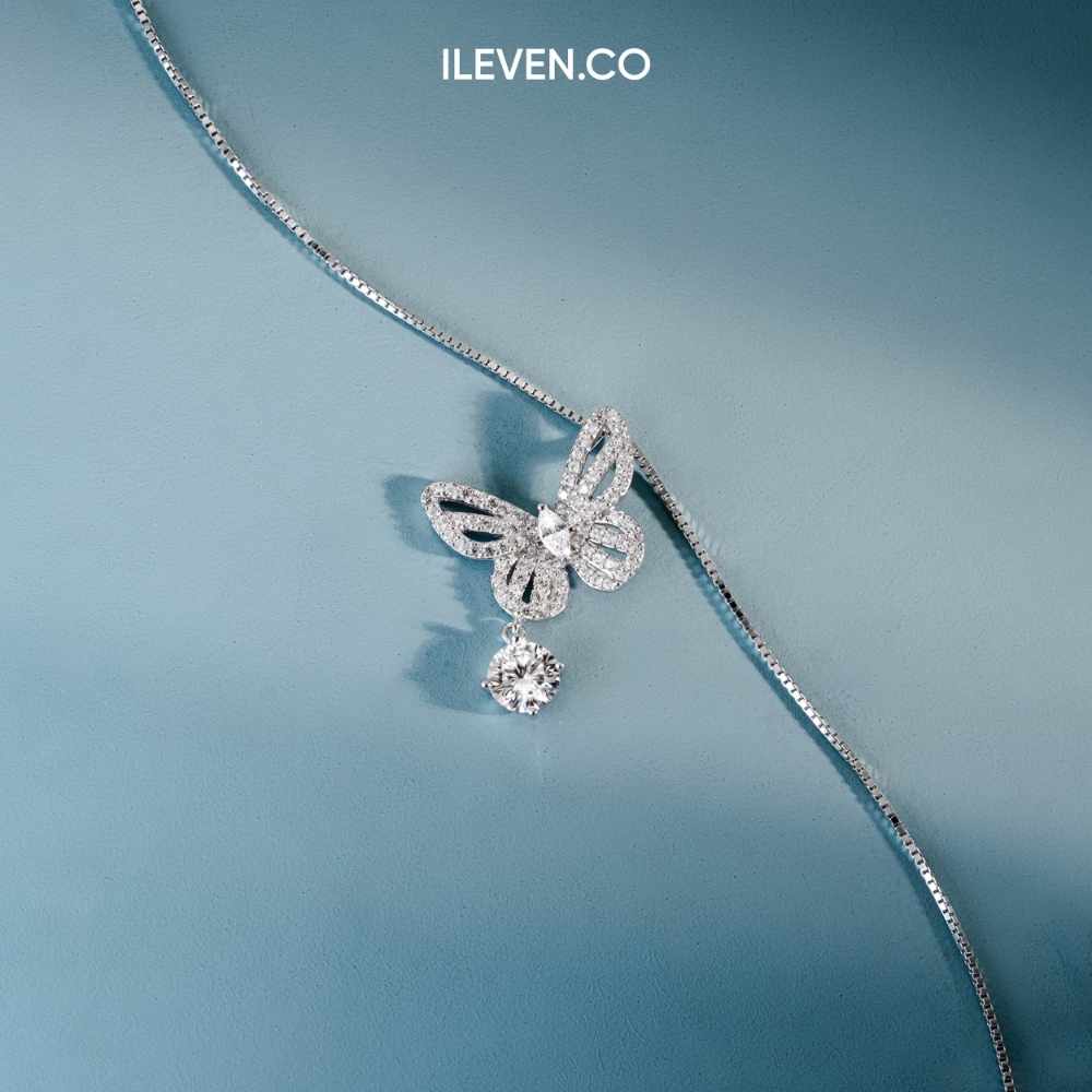 VÒNG CỔ HỒNG QUANG BƯỚM – ĐƯỢC CHẾ TẠO BẠC STERLING VỚI TRIPLESHIELD™