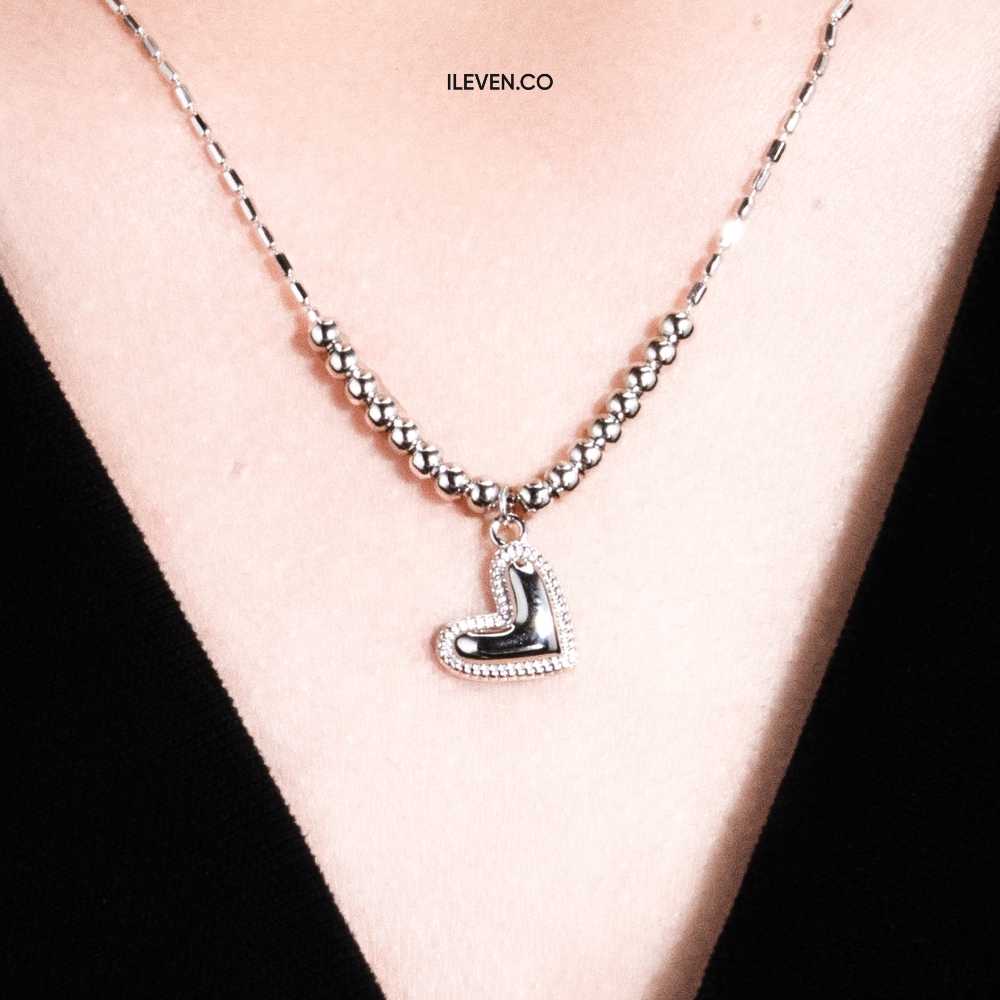 DÂY CHUYỀN TRÁI TIM ĐẬM ĐẬM – ĐƯỢC CHẾ TẠO BẰNG BẠC STERLING VỚI TRIPLESHIELD™