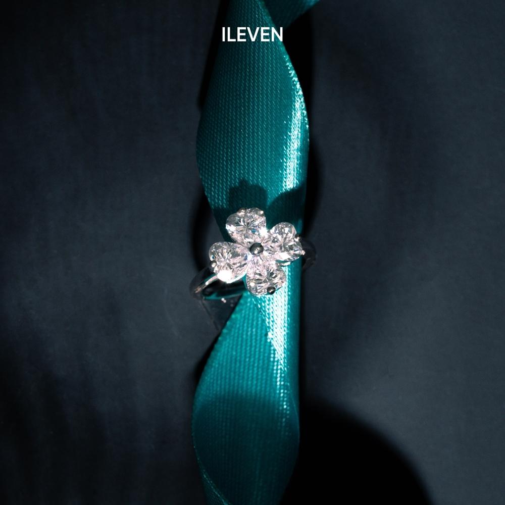 LUCKY CLOVER WHITE RING – CRAFTED IN STERLING SILVER