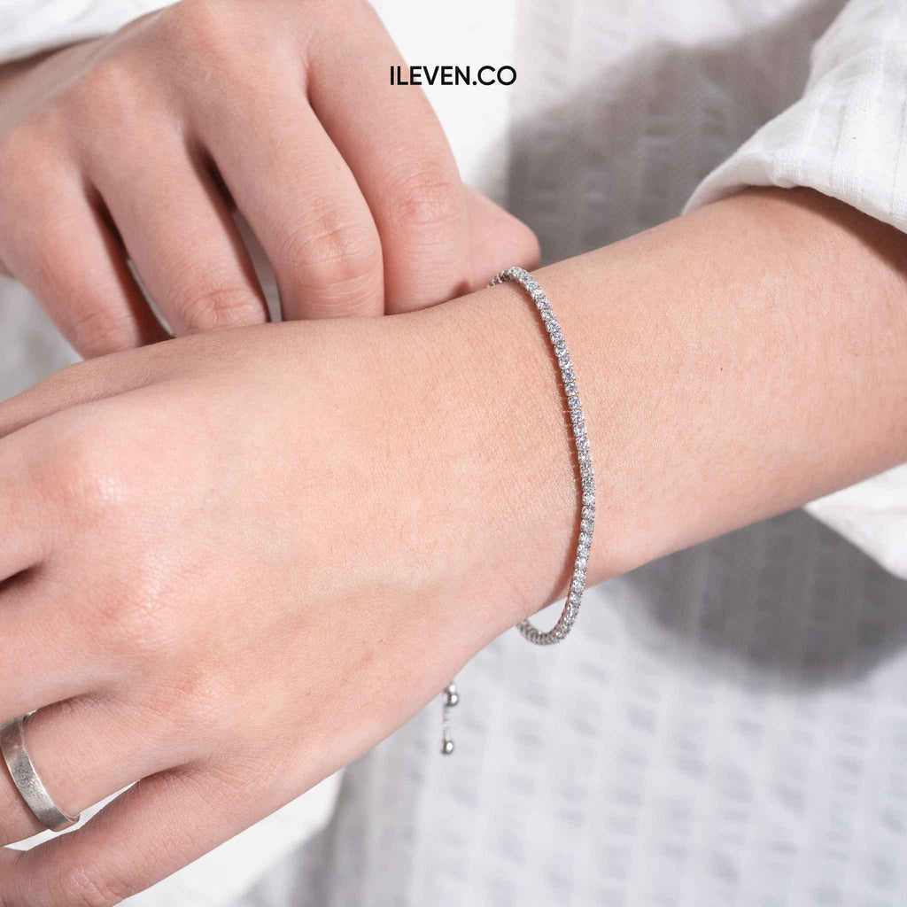 VÒNG TAY TENNIS RADIANT SLIDER – ĐƯỢC CHẾ TẠO BẰNG BẠC STERLING VỚI TRIPLESHIELD™