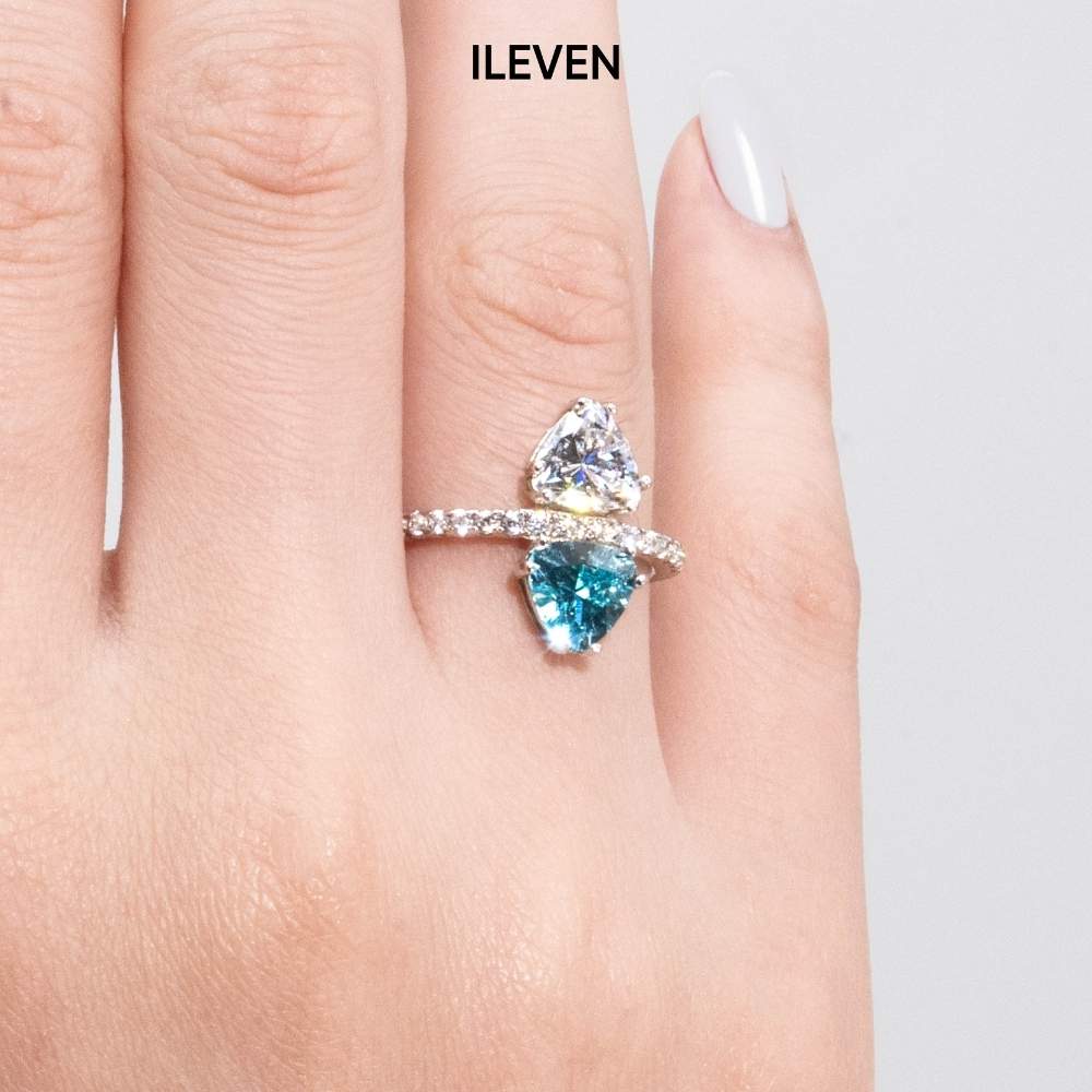 DUALITY BLUE RING - CRAFTED IN STERLING SILVER