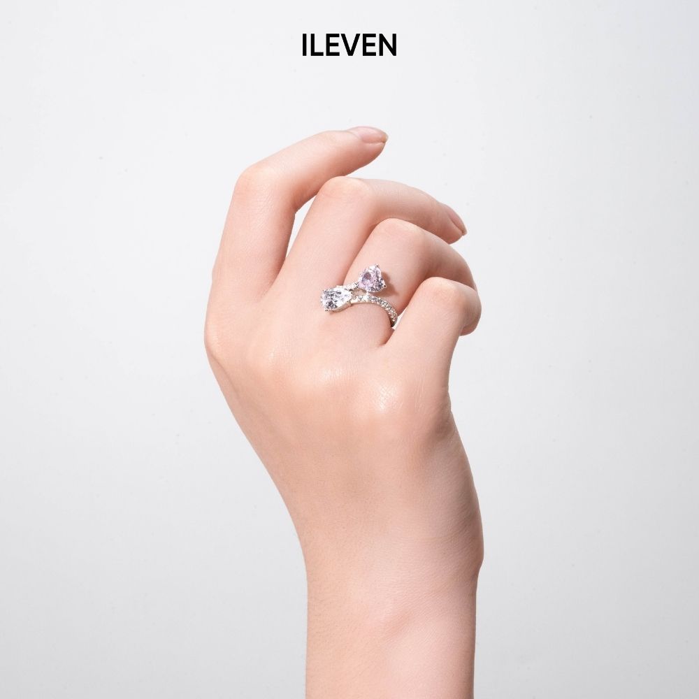 DUET PINK RING – CRAFTED IN STERLING SILVER