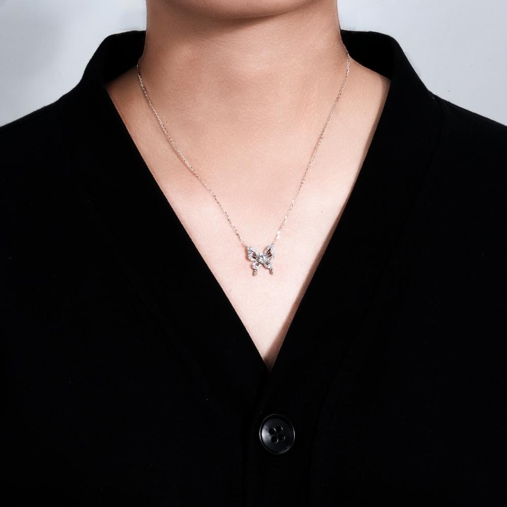 DÂY CHUYỀN BƯỚM PHÁT SÁNG – ĐƯỢC CHẾ TẠO BẠC STERLING VỚI TRIPLESHIELD™