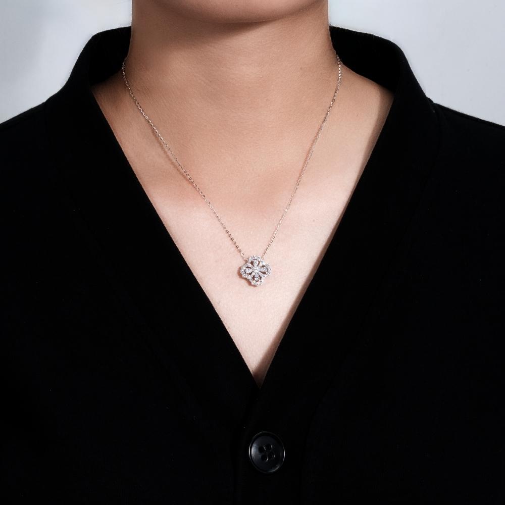 VÒNG CỔ PLATI BLOOM S – ĐƯỢC CHẾ TẠO BẠC STERLING VỚI TRIPLESHIELD™