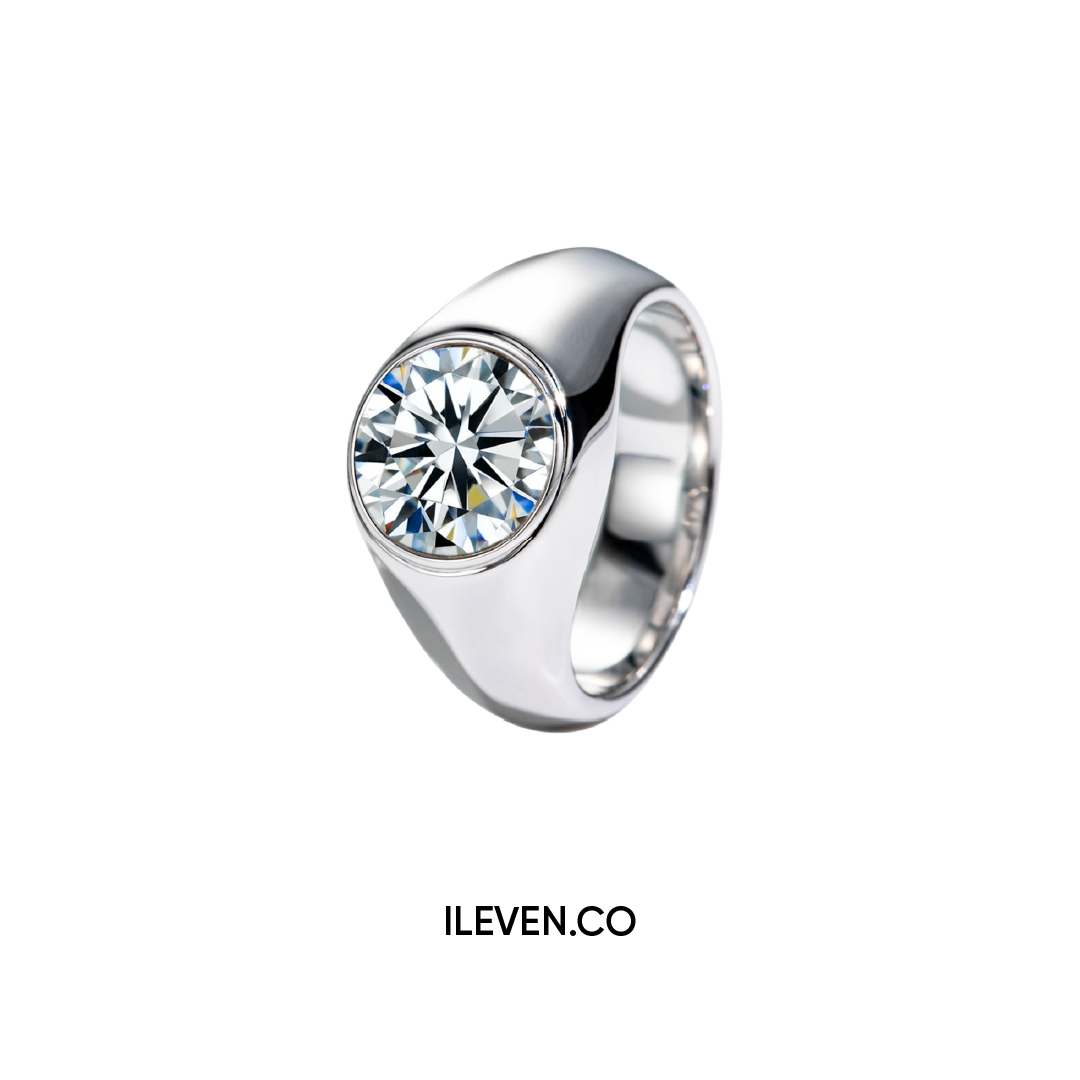 AURORA SOLITAIRE RING – CRAFTED IN STERLING SILVER WITH ETERNAGOLD™